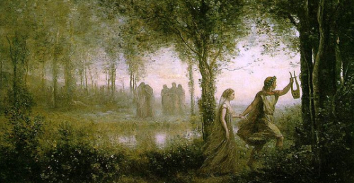 tapesfromtheblacklodge: Orpheus Leading Eurydice from the Underworld (Jean-Baptiste Camille Cor