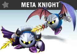 queenjpaige:  Meta Knight’s Brawl design