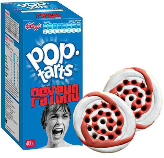 brokehorrorfan:  Newt Clement has created horror movie Pop-Tarts. I’ve highlighted