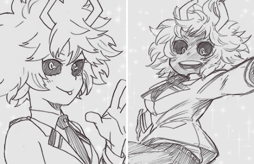 kilruas:✩ Ashido Mina ⋆ 芦戸三奈 + Horikoshi’s Sketches ✩
