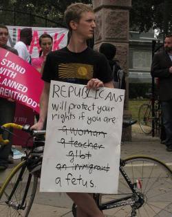 warmcupofcoffeeplease: Just one of the signs seen at the March for Life! 