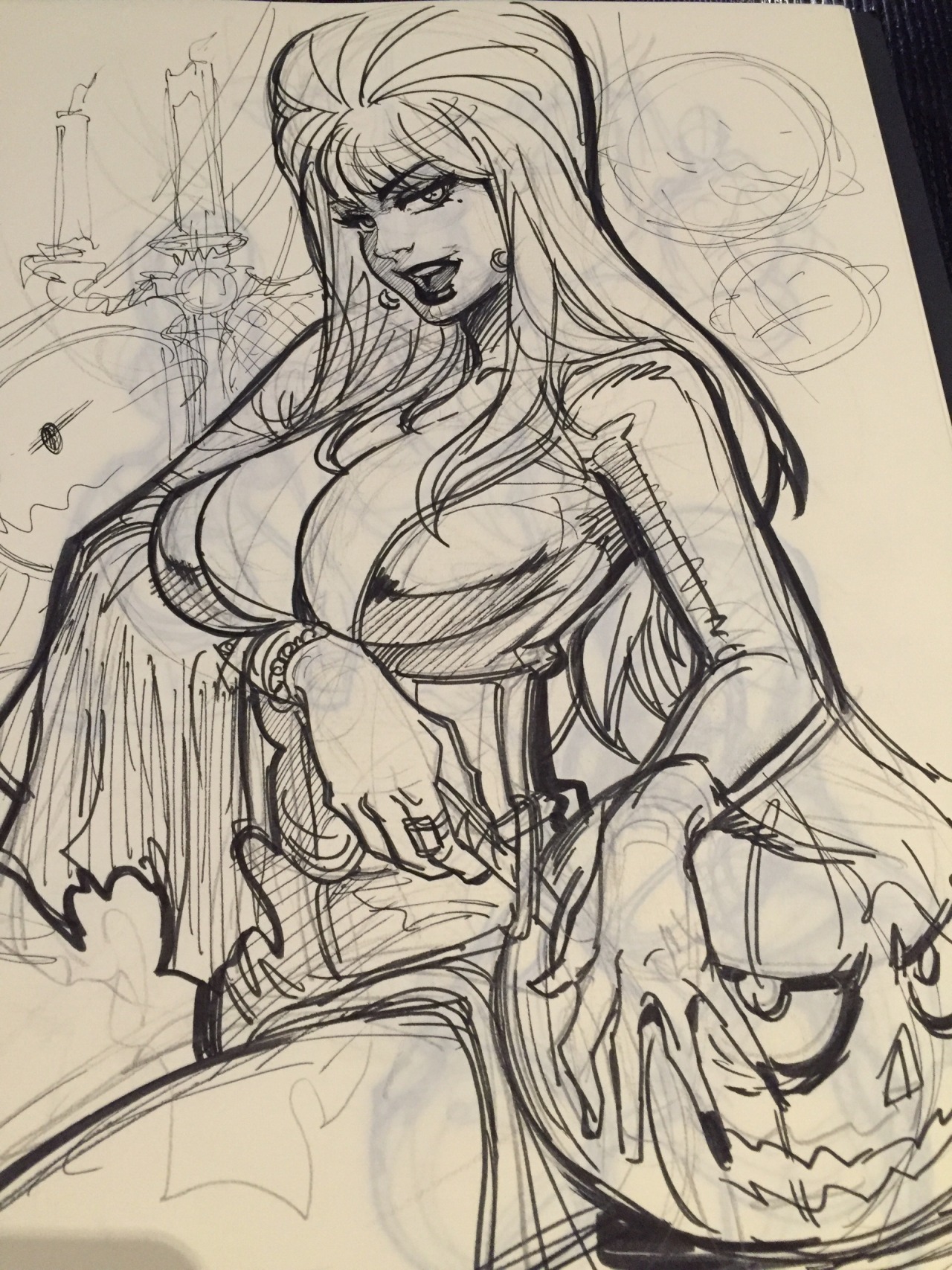 reiquintero:  Elvira rough concept sketches :) for my Patreons , I think I’m going