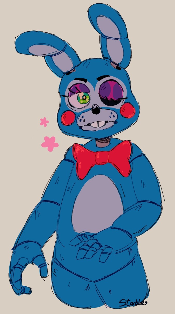 Fnaf toy bonnie fanart