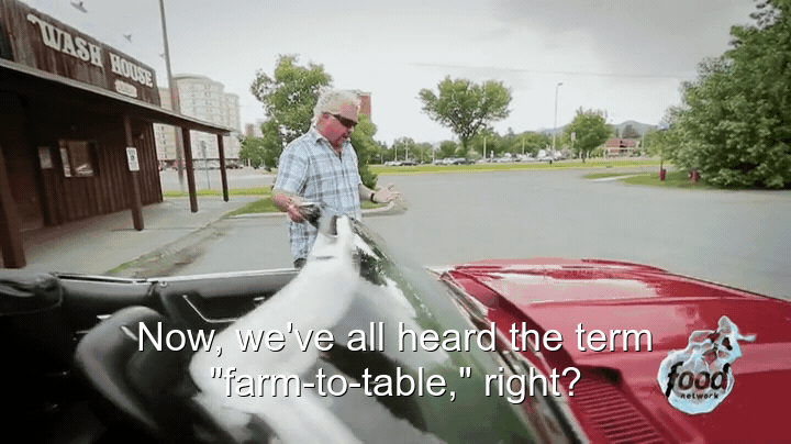 Fieri Frames Gif 1 A Car Parked On The Side Of A Road