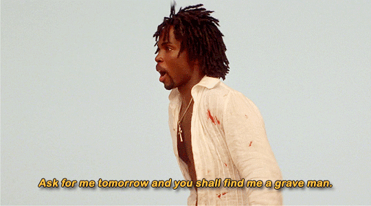 jumpingjacktrash:  vastderp:  e-ripley:   Harold Perrineau as  Mercutio in Romeo