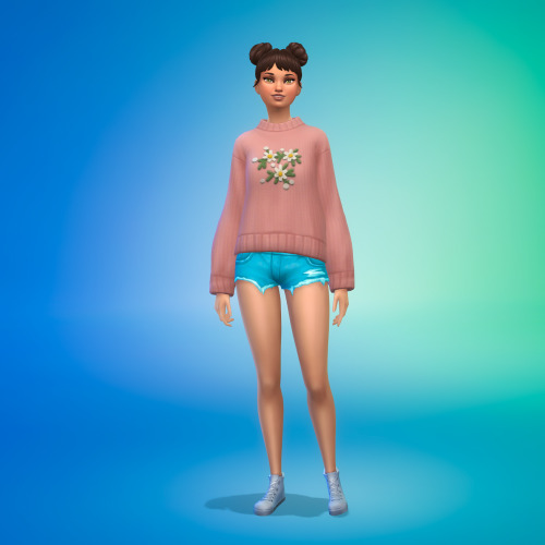 I’ve always played Sims with CC, so, I wanted to challenge myself and create my main sim witho