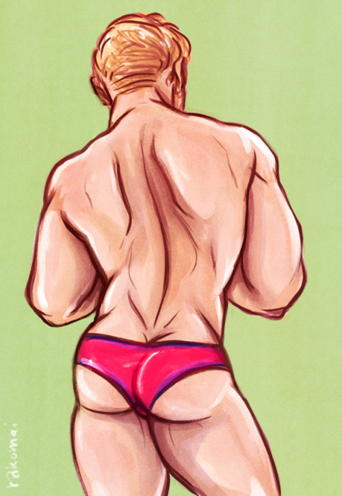 riakomai: Supersoldier butts in tiny panties