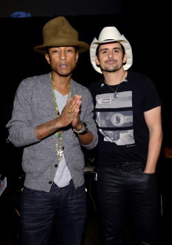 Fuckyespharrell:  With Brad Paisley