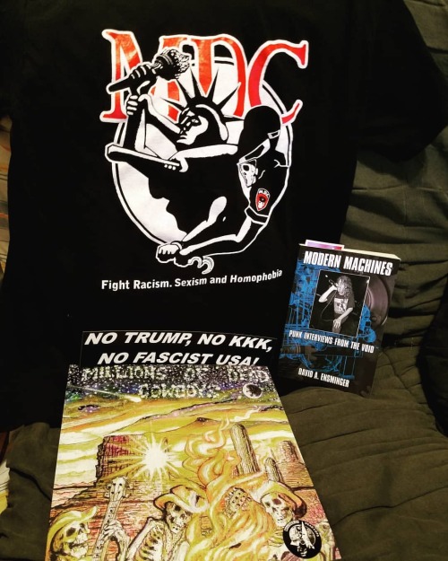MDC Mail Day! Shirt, Vinyl, Book & Sticker thanks to Dave!#MillionsOfDeadCowboys #Punk #Vinyl ht