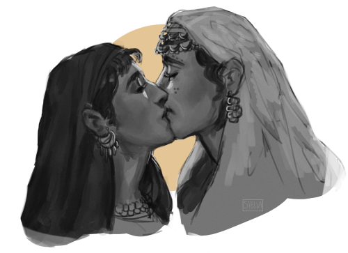 stella-minerva: I don’t have the energy for a more finished looking doodle but LGBT Arabs/musl