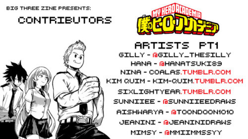 bnhabigthreezine: Hello everyone!Here’s the list of our contributors!Guests@schaafdraws - @amm
