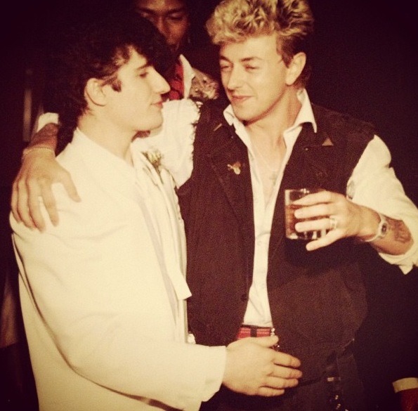 setzabilly:  Brian at Lee’s wedding in 1984 