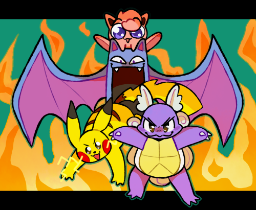 bunnyblasts:the team i’m using in a firered run right now!! i love them all <3