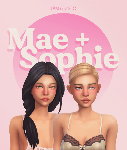 ☆:* Mae + Sophie *:☆ Inspiration  |  Featuring the two sculpts of an upcoming lip-slider