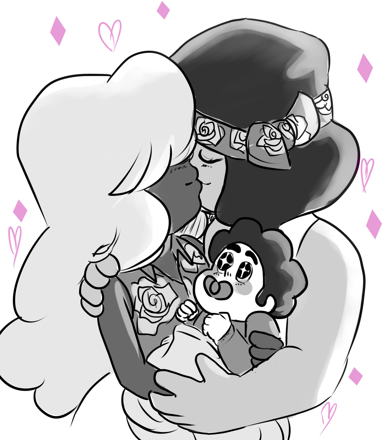 jen-iii:  More Tiny Moms AU!I believe that there’s a reason that Steven has a love