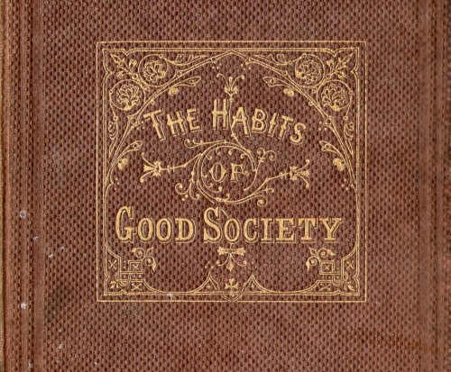The Habits of Good Society c1860 - gilt detail from the front cover A hand book of etiquette - 378 p