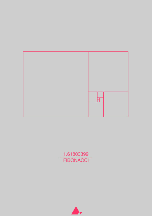 d3-lt4:  Fibonacci Sequence Print (60x80 cm) Fibonacci, Italian mathematician of the 12th century. 