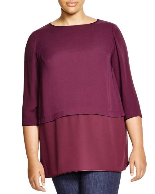 Lafayette 148 New York Plus Glenda Silk Layer TopYou&rsquo;ll love these Tops. Promise!