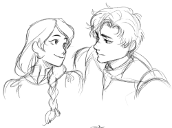 childofsquid:  vythefirst:  SKETCHESSSSS of childofsquid’s and my collab story about a prince and a knight who embark on a journey to find a princess for the prince to marry, but alas in the end the fall in love with each other. We literally only made