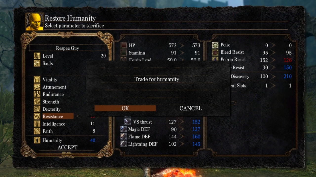 dark souls stats