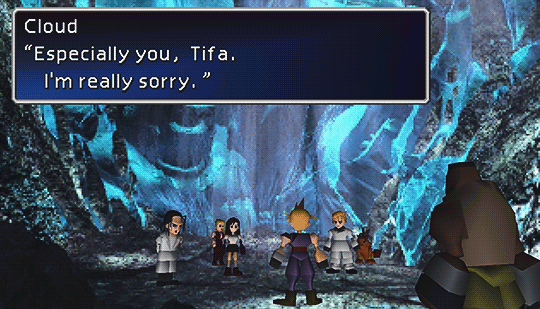 gazukull: m3li5s4:  “I never lived up to being Cloud.”“Tifa… maybe one day