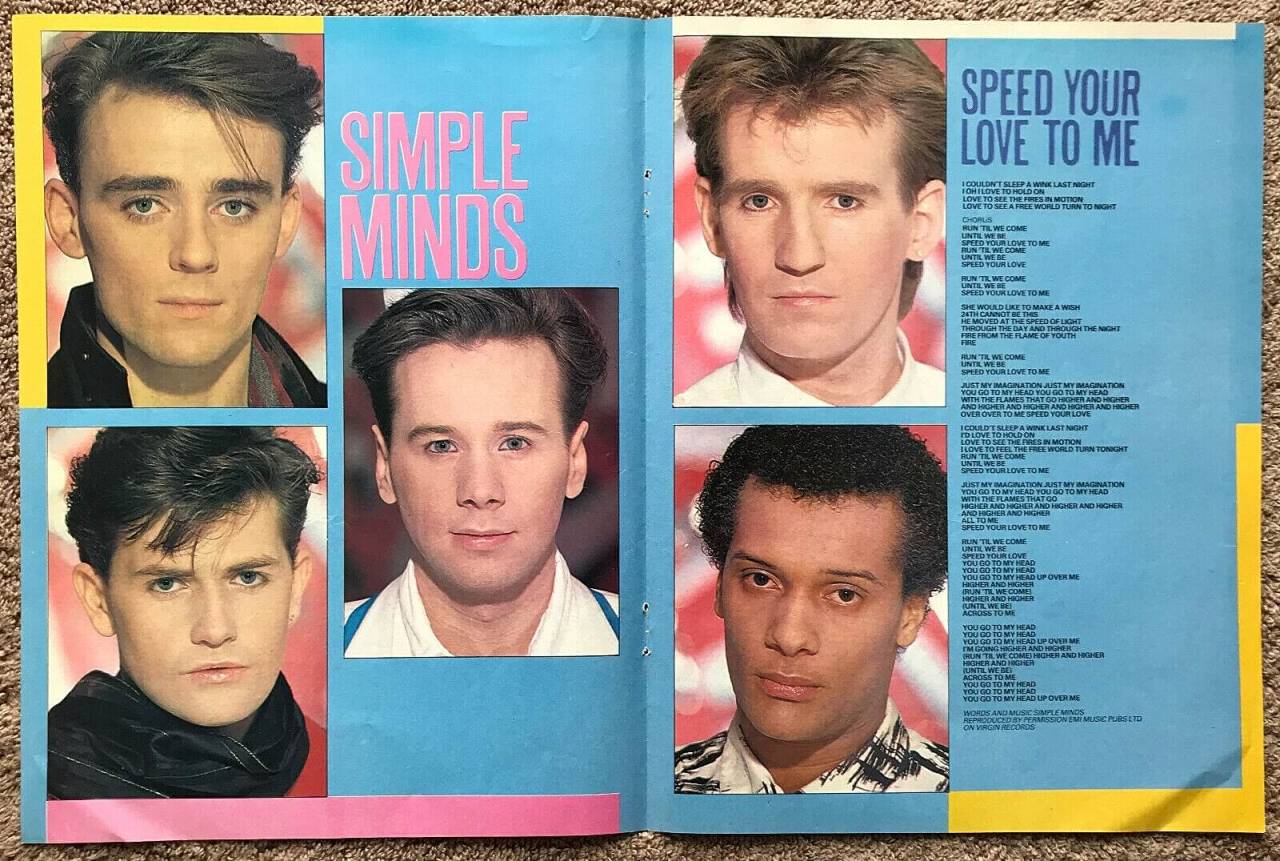 <p style="">Simple Minds - Speed Your Love To Me lyrics pull-out (1984)</p>