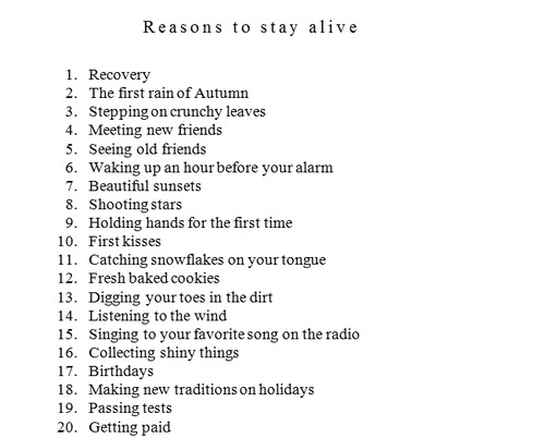 Goddess Of Small Things 100 Reasons To Stay Alive