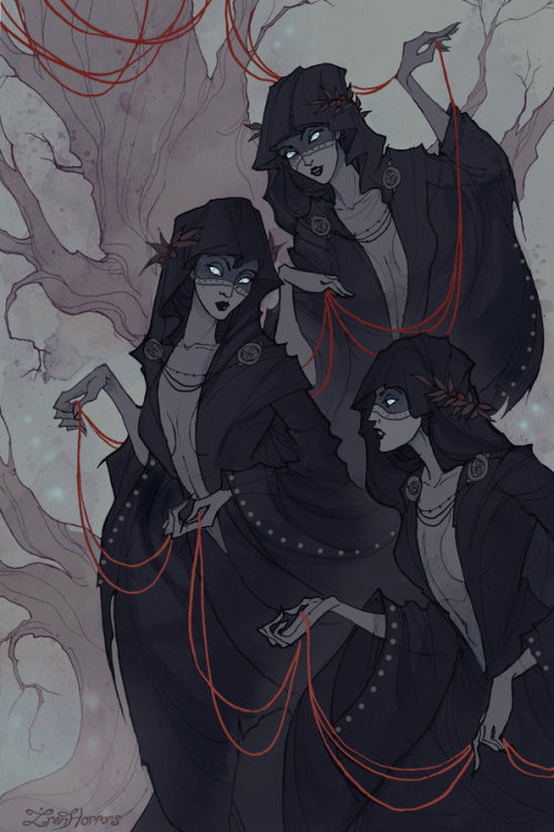 cyrail:  The Norns by IrenHorrors  Featured on Cyrail: Inspiring artworks that make your day better