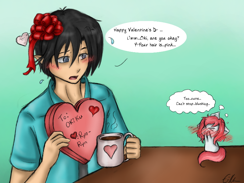 spectralpony:Valentine’s Day is Saturday! &gt;////&lt; &lt;3Blushing