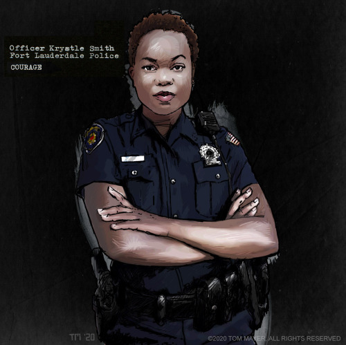 Blue ColorsI started a series of drawings of police officers leading by example. You can find their 