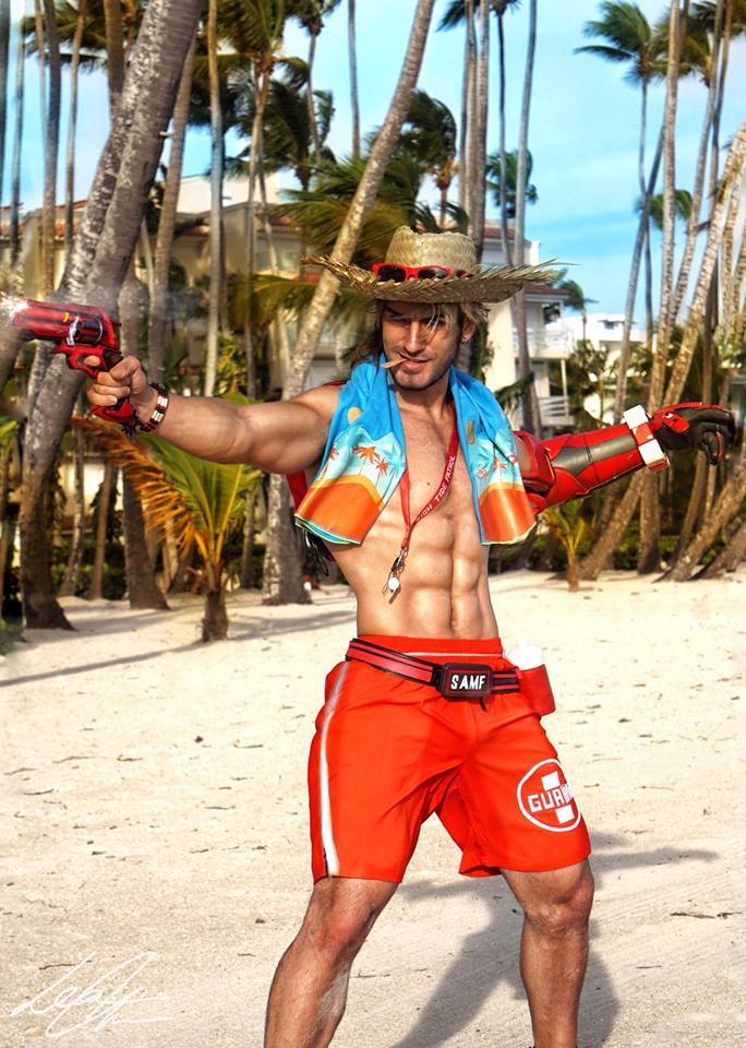 wolf2009:  dicksandwhich:Leon Chiro as Summer Games McCree  He is still GORGEOUS