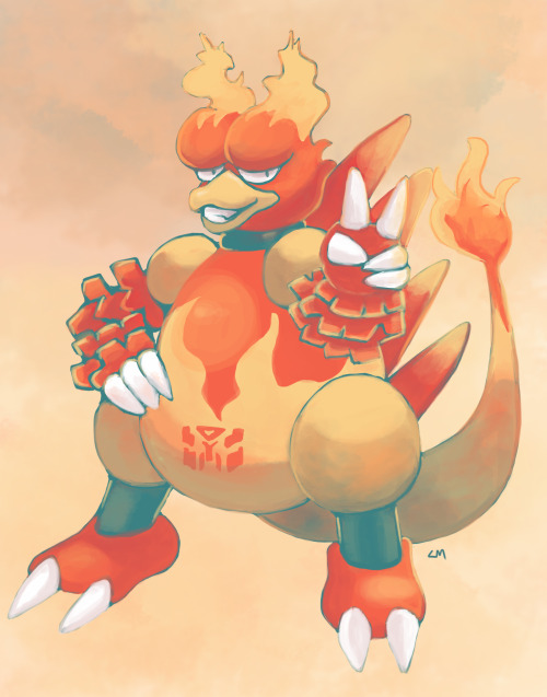 Hatched an awesomesauce Magmar today with rocking stats. No prizes for guessing what I called it. :V