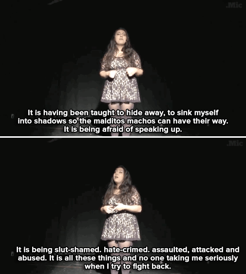 sassybrujita:  micdotcom:  Watch: Poet Janel Pineda nails what it’s like to be