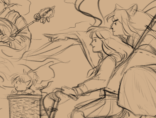 WIPs for some new InuYasha prints since I’ll be tabling at a couple of cons in the next few months. 