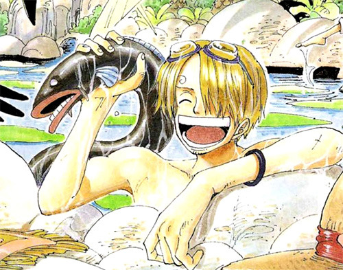 mashail-abdullah:  yuushishio:  cavenbishie:  Why is it that Sanji is always the cutest in the color spreads. Like seriously.What a little shit.  Because  there  is  a  brightest  lovely  warm  smile  on  that  squishy  cheek  melting  your  heart   My