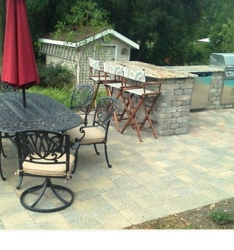 Traditional Patio - Outdoor KitchenIdeas For A Medium-sized, Timeless Backyard Renovation That Includes
