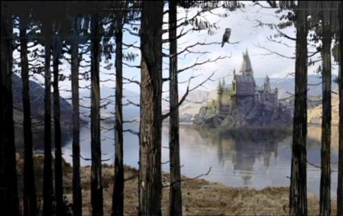 Hogwart landscape from Harry Potter