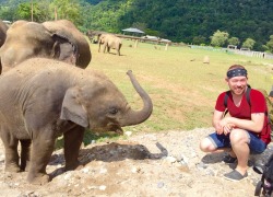 thewanderingotter:  I just returned from Thailand, where I spent an incredible week as a volunteer at a sanctuary for disabled and abused elephants, dogs, cats, and monkeys. And I realized something: I am the best version of me—at the height of who