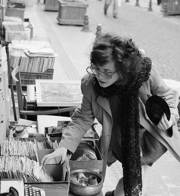 Girls with Vinyl Records