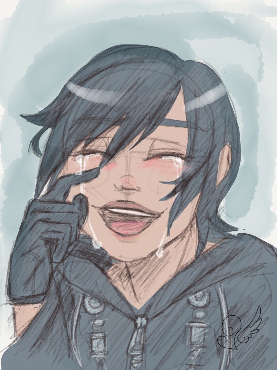 kingdomsaurushearts:  “You remembered…”Another phone doodle.