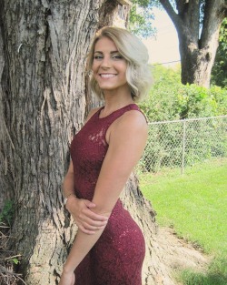 Formfitting Maroon Dress