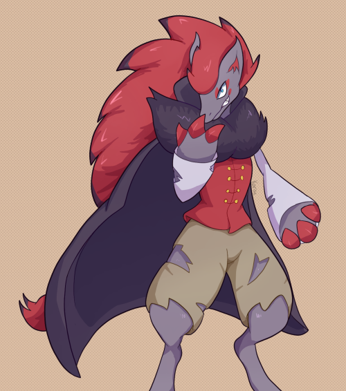 Vampire ZoroarkDrew a Zoroark in a vampire outfit for Halloween maybe.