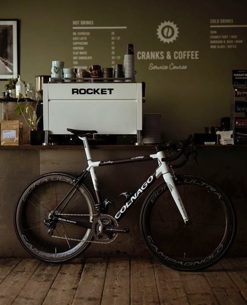 rocket-espresso: Coffee and bikes at Copenhagen based @crankscoffeesc #rocketr9v #coffeeandbikes htt