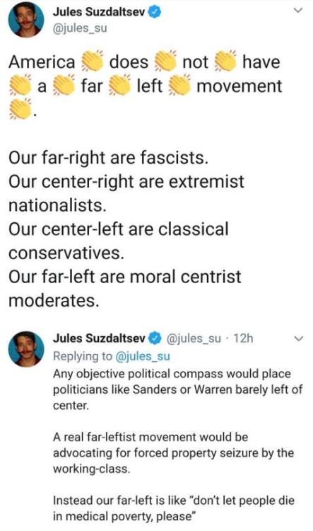 thesuburbanerd:the-library-alcove:grandalchemistpt:demilypyro:demilypyro:I dunno I mean I knew a lot of Americans were against it but I assumed they were all elitist right wing weirdos.What’s the mainstream left wing position then if it’s