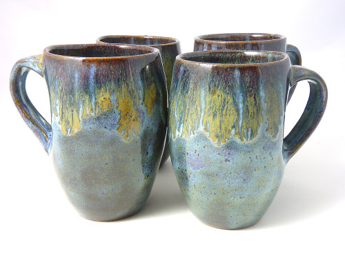 artofmassdestruction:So many new pots out of the kiln today and into my Etsy shop including an Octop
