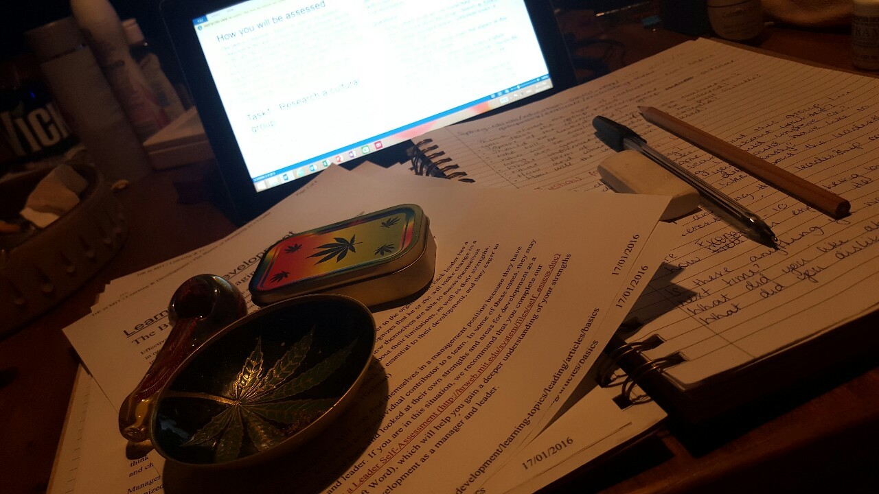lipstickandboots:  Best way to study 💞