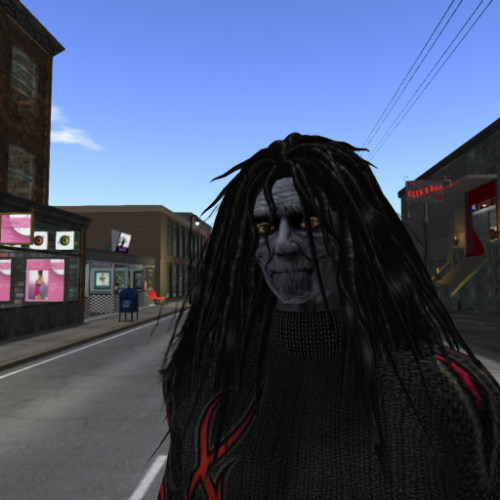 I used the texture from the zombie mask and made one on Inworldz.com