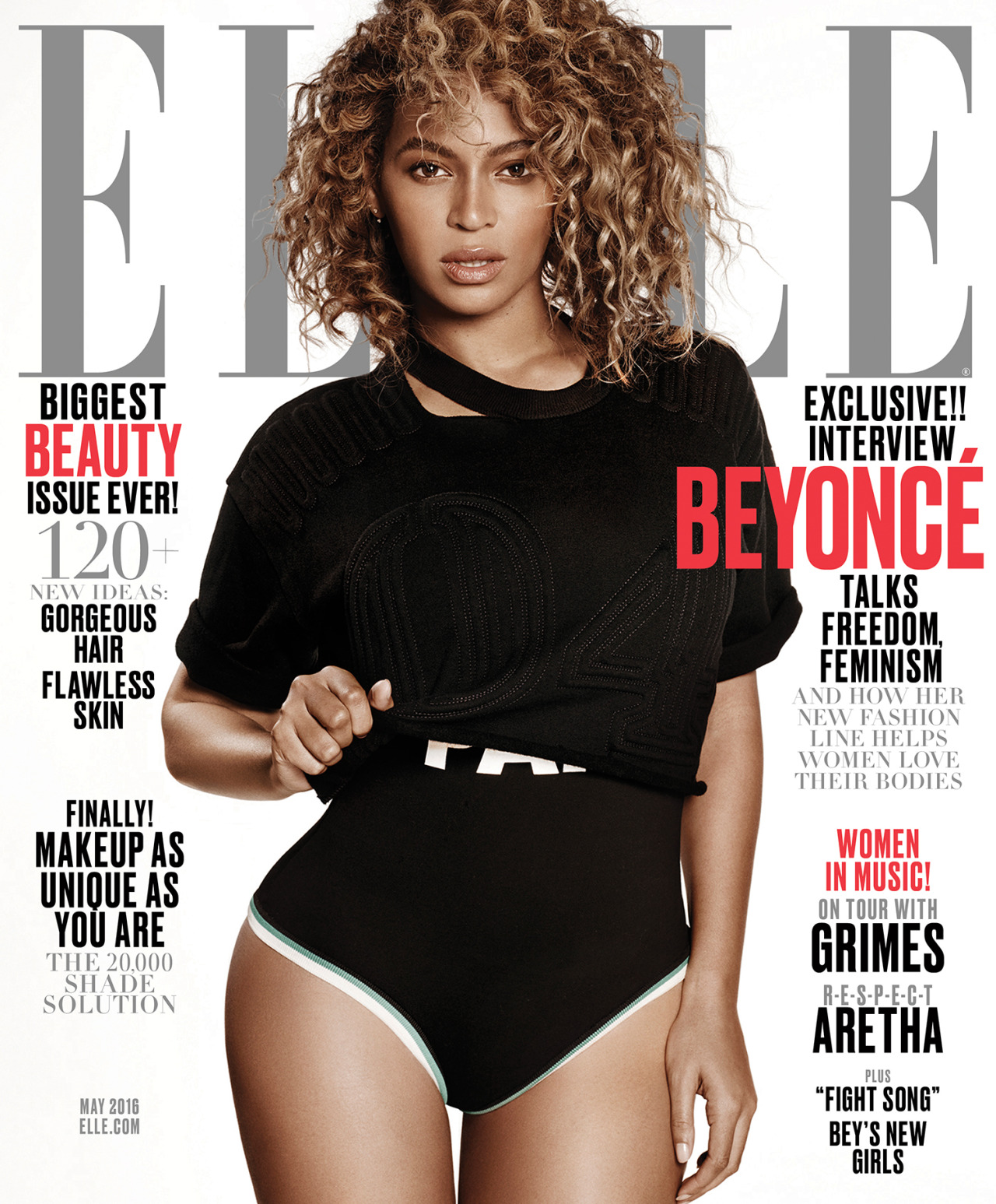 beyonce:  Elle May 2016