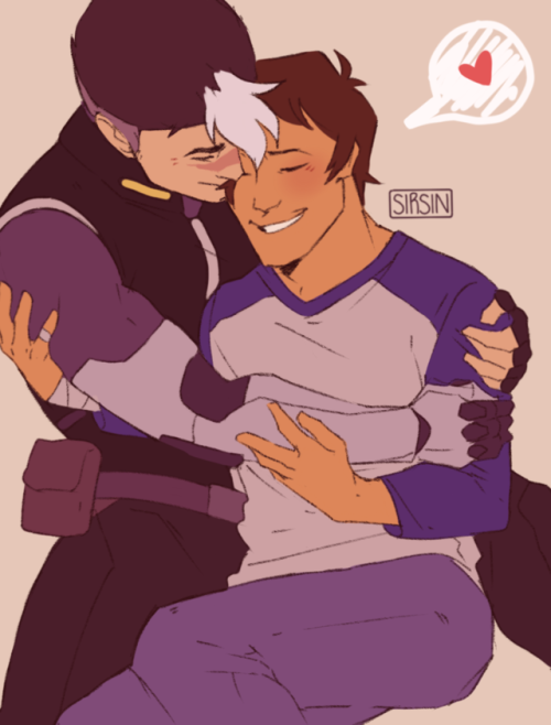 sir-scandalous: Post training snuggles ✨Shance cosplay redraw x