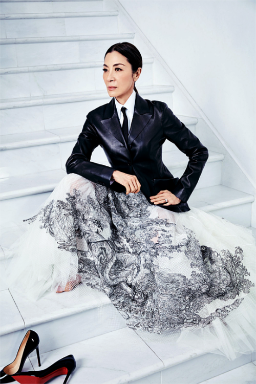 onaperduamedee - Michelle Yeoh by Emily Shur for Elle Magazine,...